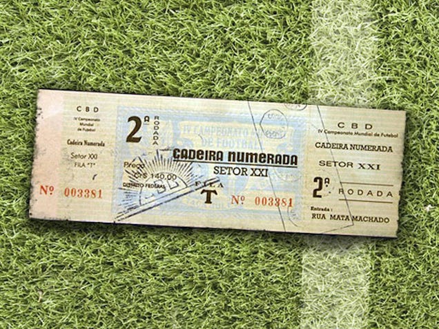 80 Years of World Cup Ticket Designs