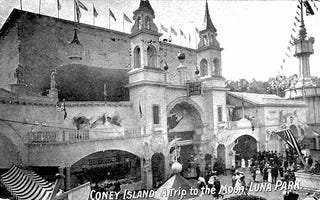 In 1901, you could pay 50 cents to ride an airship to the Moon