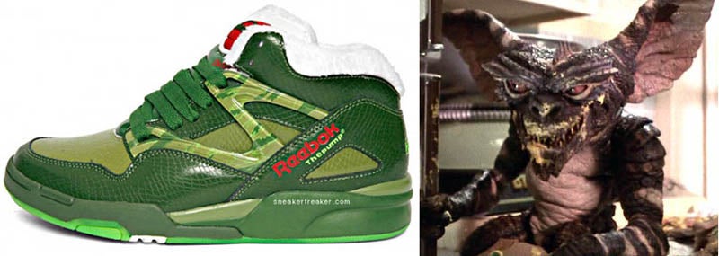 Gremlins-Themed Sneakers, Before and After a Midnight Snack