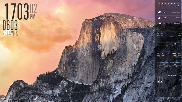 The WinYosemite Desktop