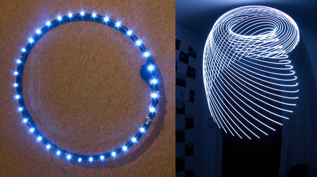 Cómo crear increíbles tornados de luz con solo LEDs y una batería