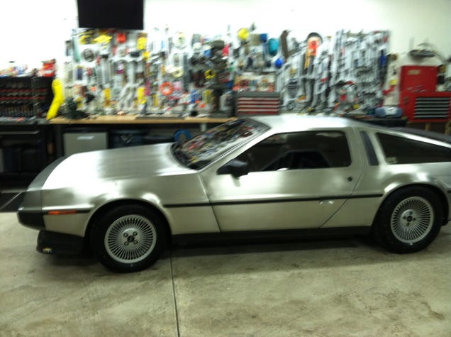 Doing some minor work on the Delorean