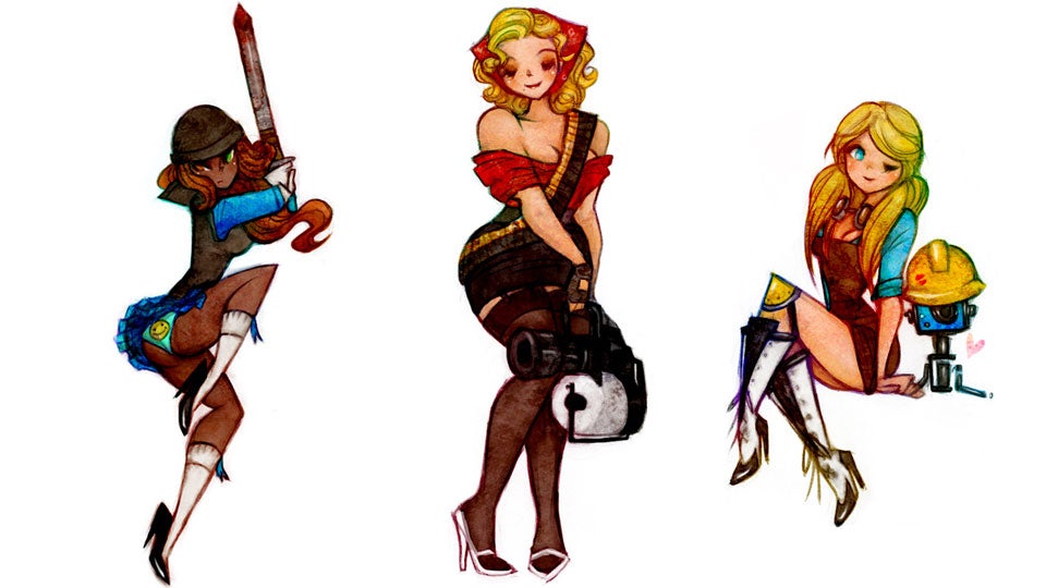 The Ladies Of Team Fortress 2 