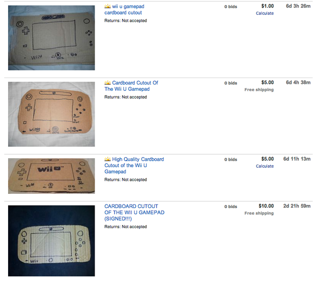 Something Tells Me These Wii U Auctions Aren't Real