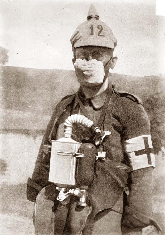 ww1 german gas mask drawing