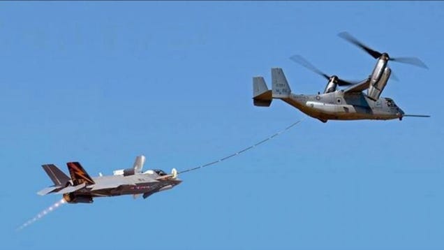 In-Air Fueling Turns the V-22 Osprey Into One Badass Mama Bird