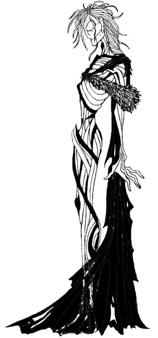 Beautiful black-and-white illustrations put a gothic spin on Game of Thrones