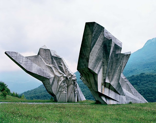 Old Yugoslavian monuments look like TIE Fighters and scifi fortresses