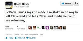 LeBron James Says He's Open To Playing Again In Cleveland, Maybe