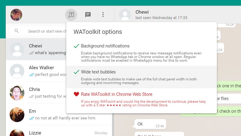 whatsapp desktop notifications