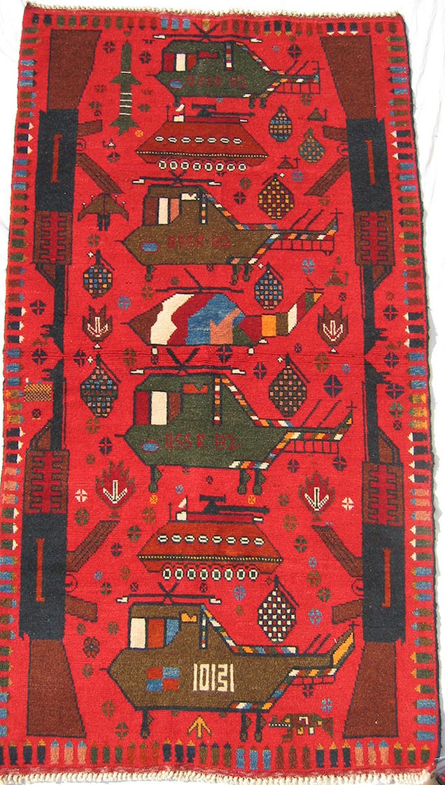 These Traditional-Style Afghani Rugs Were Inspired By Modern Warfare