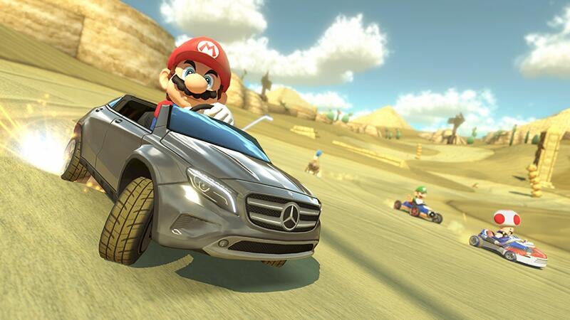 You Can Download a Mercedes Benz in Mario Kart 8