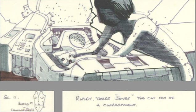 Unused storyboards show how Alien could have been more "pornographic"