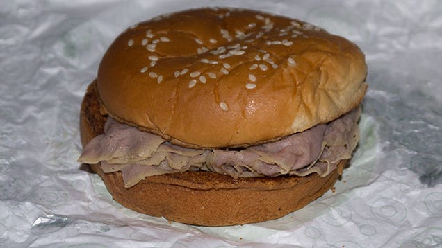 The Snacktaku Slider: Arby's Roast Beef-ish Sandwich