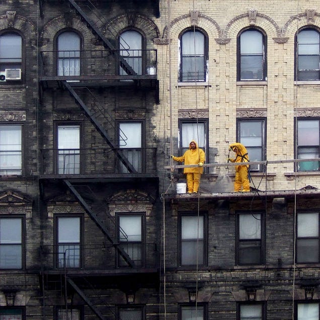 Photo of New York City before and after cleaning shows how filthy it is