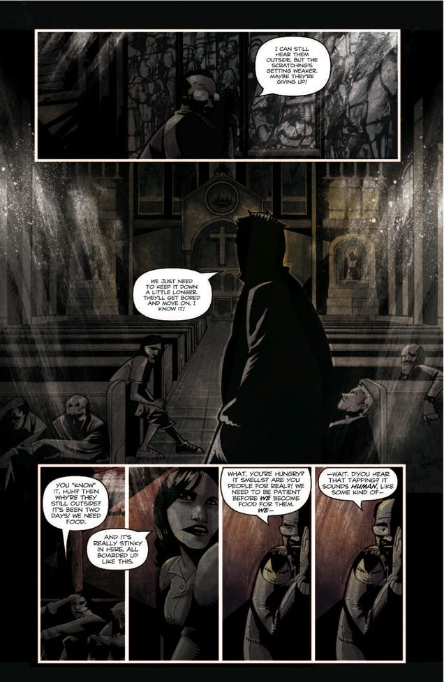 Check out a 7-page preview of the latest issue of Zombies Vs. Robots: Undercity