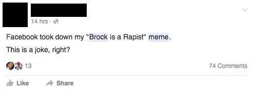 Facebook Removed a Stanford Rapist Meme and Users Are Pissed