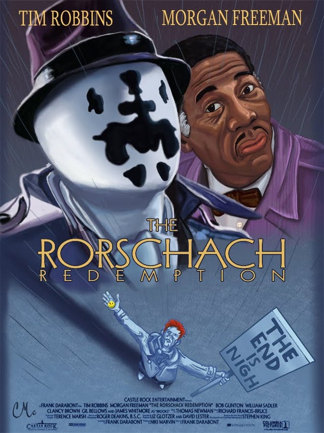 Movie posters for DC's imaginary superhero flicks