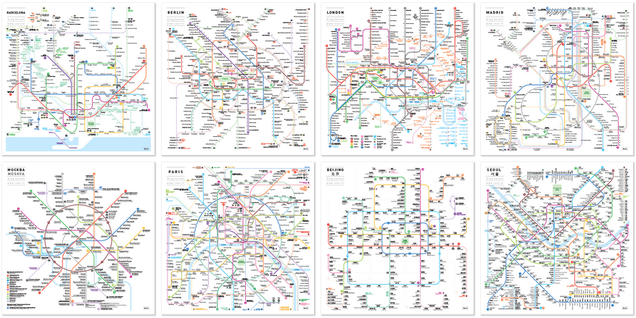 What If Every Single Subway Map Was Designed By the Same Person?