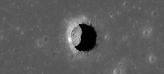 What's hiding behind these giant holes on the Moon?