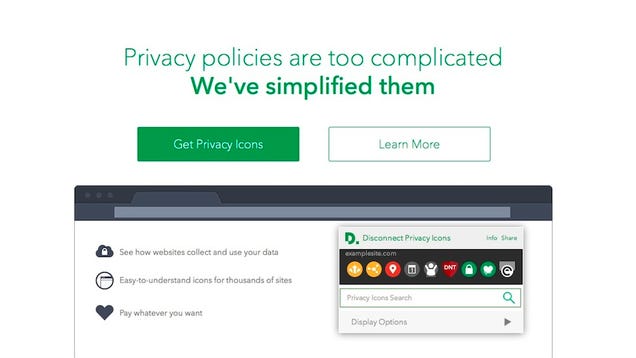 Disconnect's Privacy Icons Simplify Complicated Privacy Policies