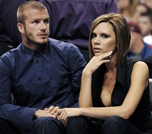 David Beckham Smashes Car & Leaves Posh With The Wreckage