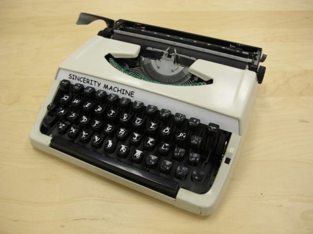 Evil Artist Builds Nightmare Typewriter In Comic Sans