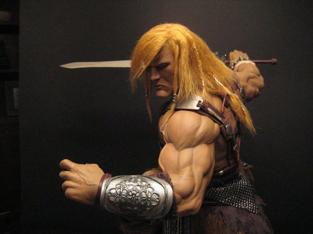 Artist builds beautiful He-Man sculpture with biceps the size of honey baked hams