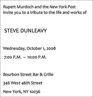 Goodbye, Steve Dunleavy