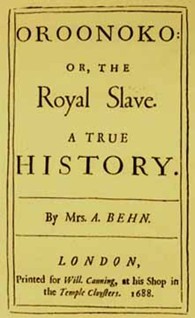 oroonoko by aphra behn essay oroonoko by aphra behn essay