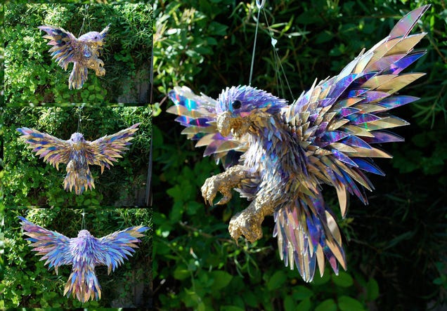 What if birds had shattered CDs instead of feathers?