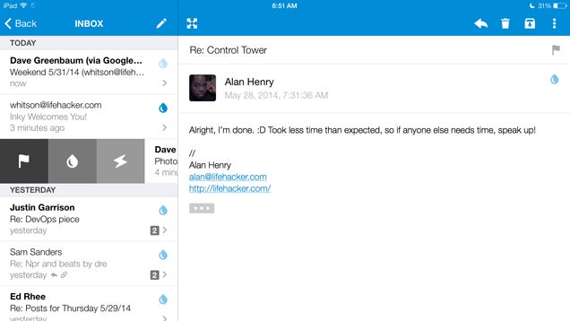 Inky's Simple, Auto-Sorting Email Client Comes to iOS