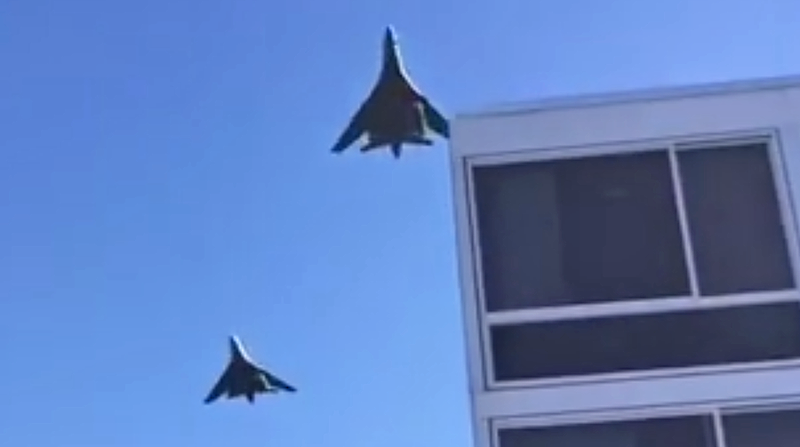 Watch These Two B-1B Lancers Roar Over The U.S. Air Force Academy Recognition Ceremony