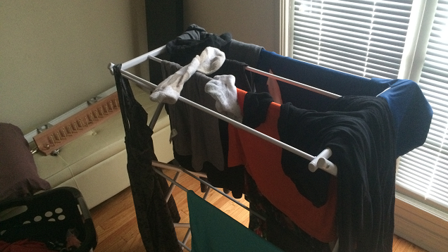 Increase Humidity Without a Humidifier by Hang Drying Laundry Indoors
