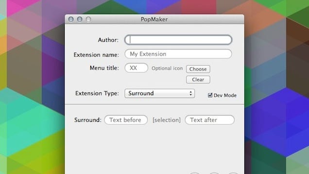 PopMaker Makes PopClip Extensions, No Technical Knowledge Required