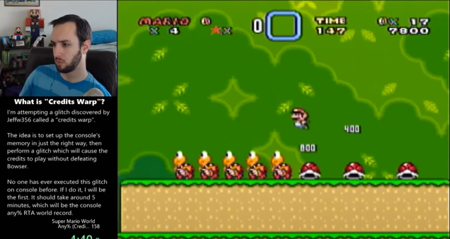 Near-Impossible Super Mario World Glitch Done For First Time on SNES