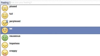 Facebook Bans Feeling Fat