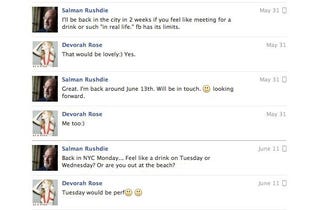 Salman Rushdie's Facebook Seduction and Break-Up with a Crazed Reality Star