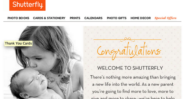 Shutterfly Just Congratulated Hundreds of Random Users on Having a Baby