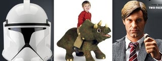Don Your Clone Wars Helmet And Ride A Cyborg Dino to Fight Harvey Dent's Gross Face