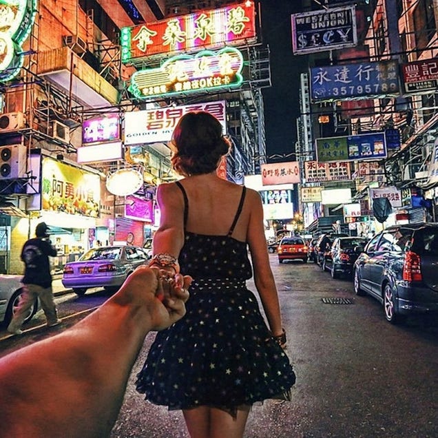 Incredible Travel Photos Taken from the Perspective of a Guy Being Led Around the World by His Girlfriend