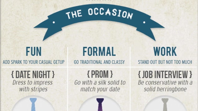 Know the Right Tie for Any Event with This Infographic