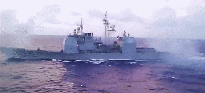 This Is What A Full Broadside From A Ticonderoga-Class Cruiser Looks And Sounds Like