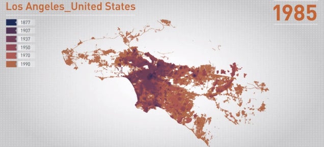Watch L.A., Paris and São Paulo Grow In These Pretty Visualizations