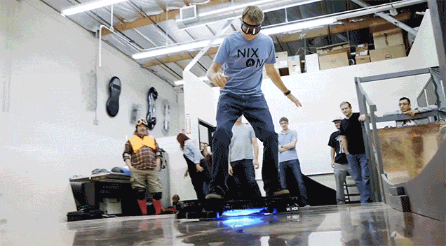 Six GIFs of Tony Hawk Dominating on a Real Hoverboard