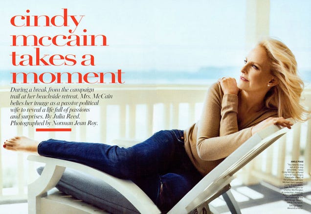 Today In Cindy McCain's Chills