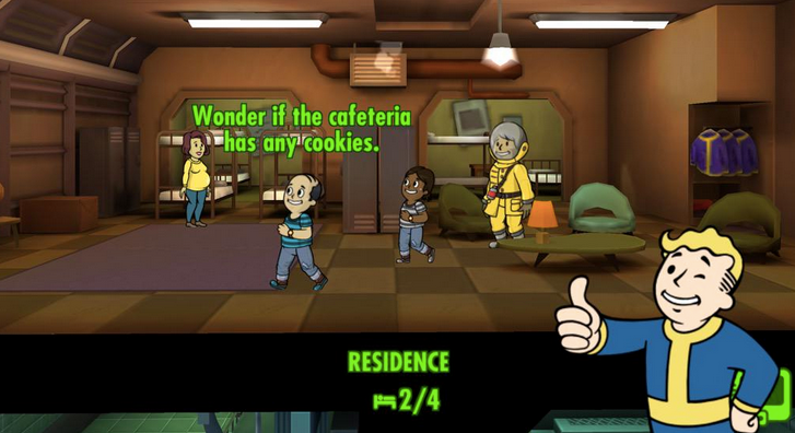 where does the mysterious stranger appear in fallout shelter