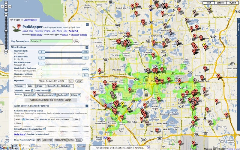 Minimalist Apartment Crime Map 