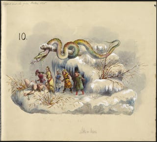 In the 1870s, Charles Darwin was the theme of a downright deranged Mardi Gras parade