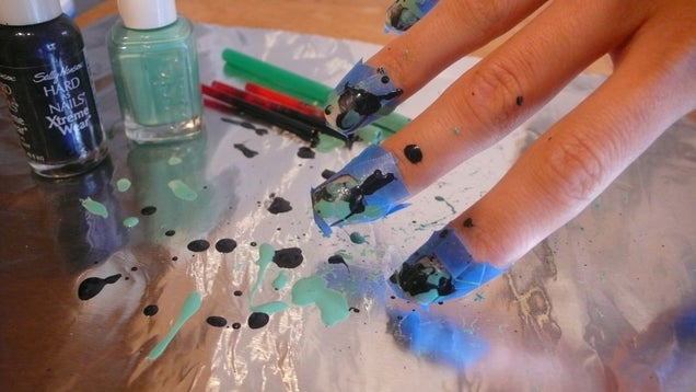 How To Give Yourself Paint-Splattered Jackson Pollock Nails